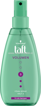 Schwarzkopf 3 Wetter taft Föhn-Spray VOLUMEN, für alle Haartypen, 150 ml