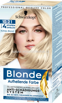 Schwarzkopf Blonde Aufheller Kühles Blond 10.21, 1 St
