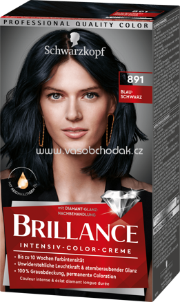 Schwarzkopf Brillance Haarfarbe Blau-Schwarz 891, 1 St