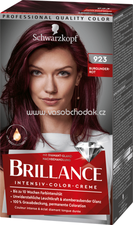 Schwarzkopf Brillance Haarfarbe Burgunderrot 923, 1 St