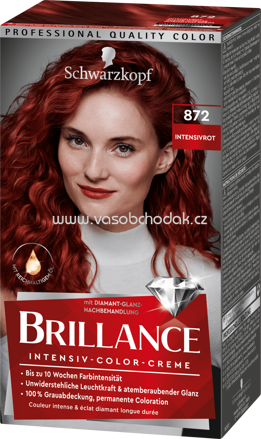 Schwarzkopf Brillance Haarfarbe Intensivrot 872, 1 St