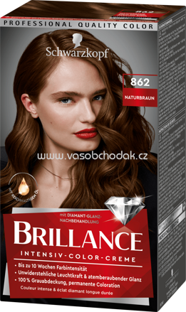 Schwarzkopf Brillance Haarfarbe Naturbraun 862, 1 St