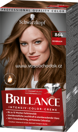 Schwarzkopf Brillance Haarfarbe Rehbraun 864, 1 St