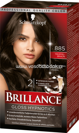 Schwarzkopf Brillance Haarfarbe Trüffelbraun 885, 1 St