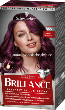 Schwarzkopf Brillance Haarfarbe Violette Wildseide 859, 1 St