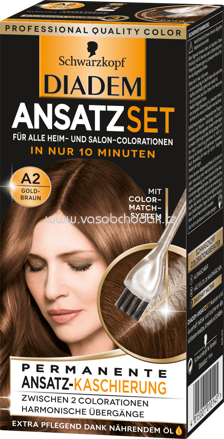 Schwarzkopf Diadem Haarfarbe Ansatzset Gold-Braun A2, 1 St