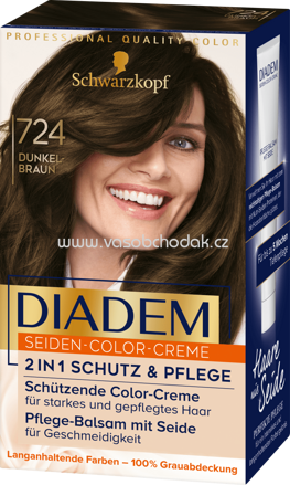Schwarzkopf Diadem Haarfarbe Dunkelbraun 724, 1 St