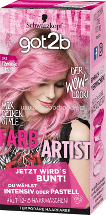 Schwarzkopf got2b Tönung Farb/Artist Flamingo Pink 093 , 1 St