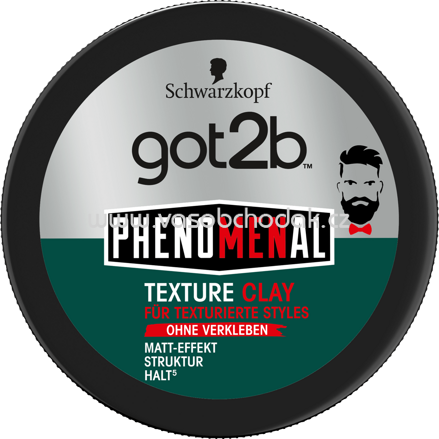 Schwarzkopf got2b Phenomenal Texture Clay Halt5, 100 ml