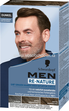 Schwarzkopf Men Perfect Re-Nature Haarfarbe Dunkel Dundelbraun bis Schwarz, 1 St