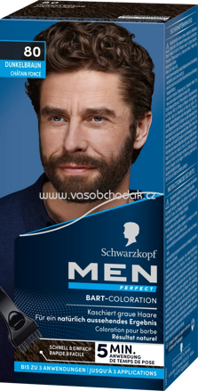 Schwarzkopf Men Perfect Tönung Bart 80 Natur Dunkelbraun, 1 St