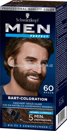 Schwarzkopf Men Perfect Tönung Bart 60 Natur Braun, 1 St