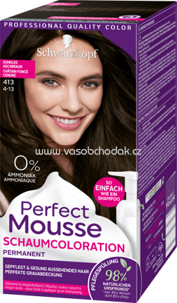 Schwarzkopf Perfect Mousse Haarfarbe Dunkles Aschbraun 4-13, 1 St