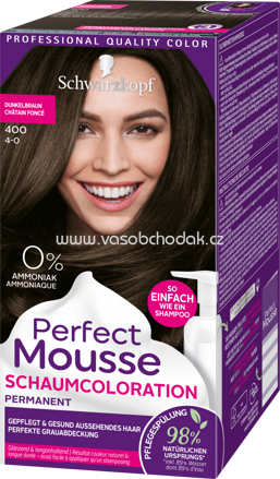 Schwarzkopf Perfect Mousse Haarfarbe Schaum Dunkelbraun 400, 1 St