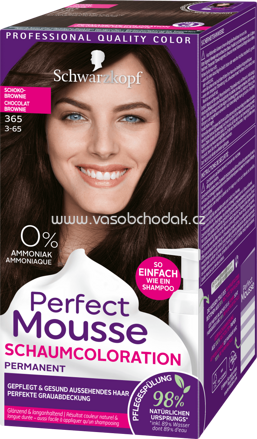 Schwarzkopf Perfect Mousse Haarfarbe Schaum Schoko Brownie 365, 1 St