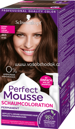 Schwarzkopf Perfect Mousse Haarfarbe Schaum Schokobraun 465, 1 St