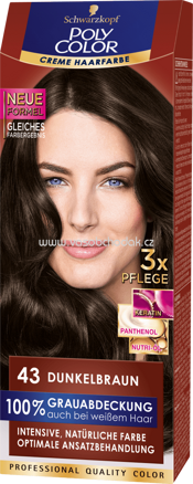 Schwarzkopf Poly Color Haarfarbe Dunkelbraun 43, 1 St