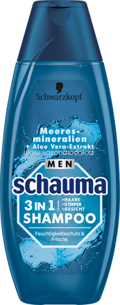 Schwarzkopf Schauma Shampoo MEN 3in1 Meeresmineralien, 400 ml