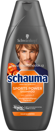Schwarzkopf Schauma Shampoo Sports Power, 400 ml