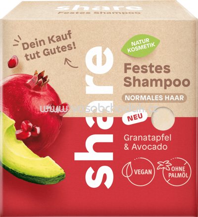 Share Festes Shampoo Granatapfel & Avocado, 60g