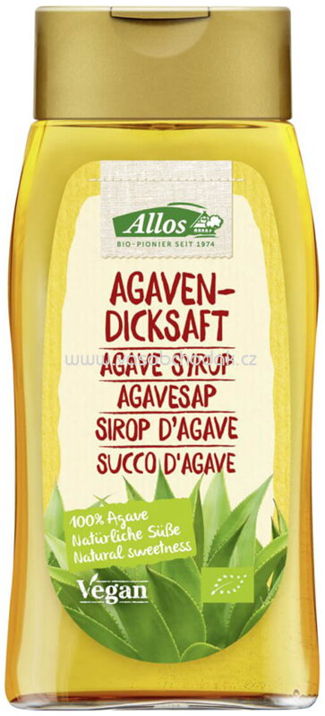 Allos Agavendicksaft Spenderflasche, 250 ml Allos Agavendicksaft Spenderflasche, 250 ml