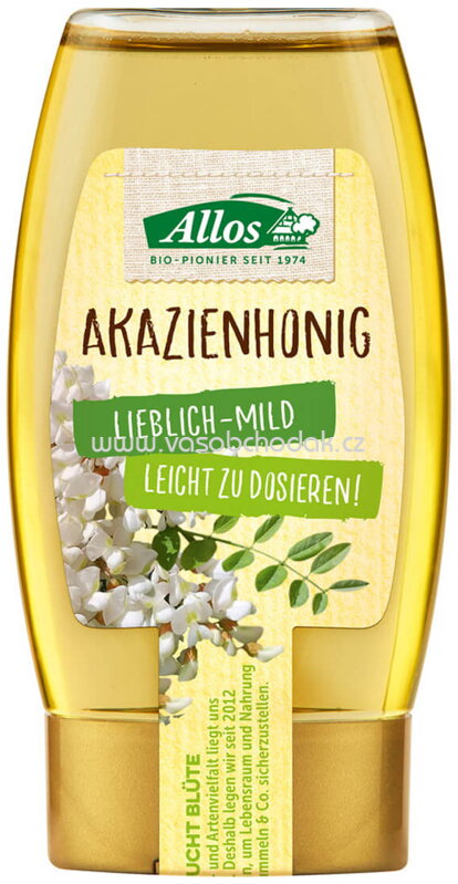 Allos Akazienhonig im Spenderflasche, 250g Allos Akazienhonig im Spenderflasche, 250g