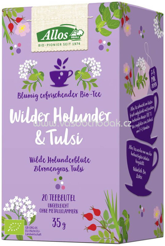 Allos Tee Wilder Holunder & Tulsi, 20 Beutel