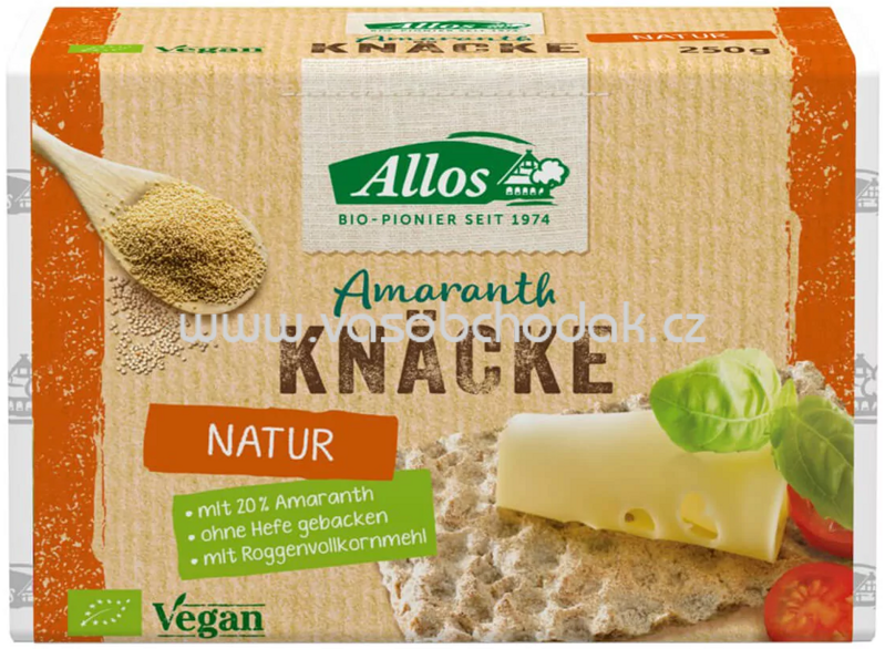 Allos Amaranth Knäckebrot Natur, 250g