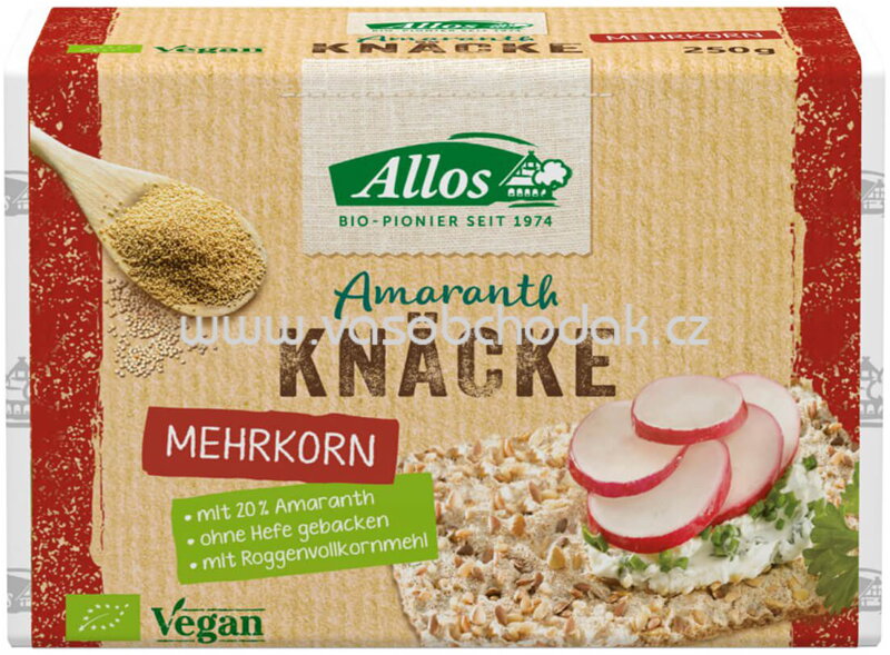 Allos Amaranth Knäckebrot Mehrkorn, 250g