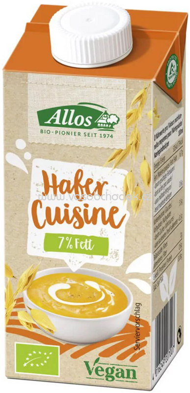 Allos Hafer Cuisine, 7% Fett, 200 ml