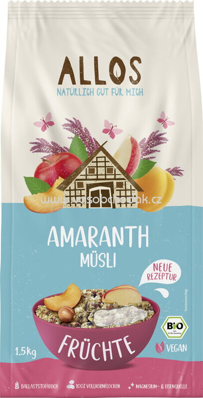 Allos Amaranth Früchte Müsli, 1,5 kg