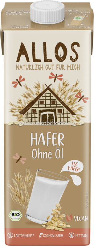 Allos Hafer Drink fettarm, 1 l
