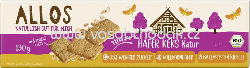 Allos Al Nutri + Hafer Keks Natur, 130g