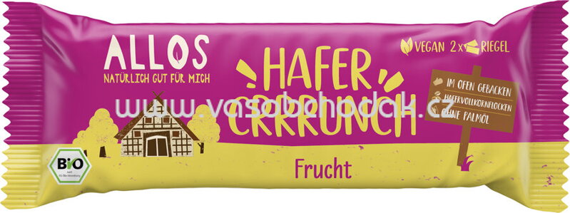 Allos Hafer Crrrunch Riegel Frucht, 50g