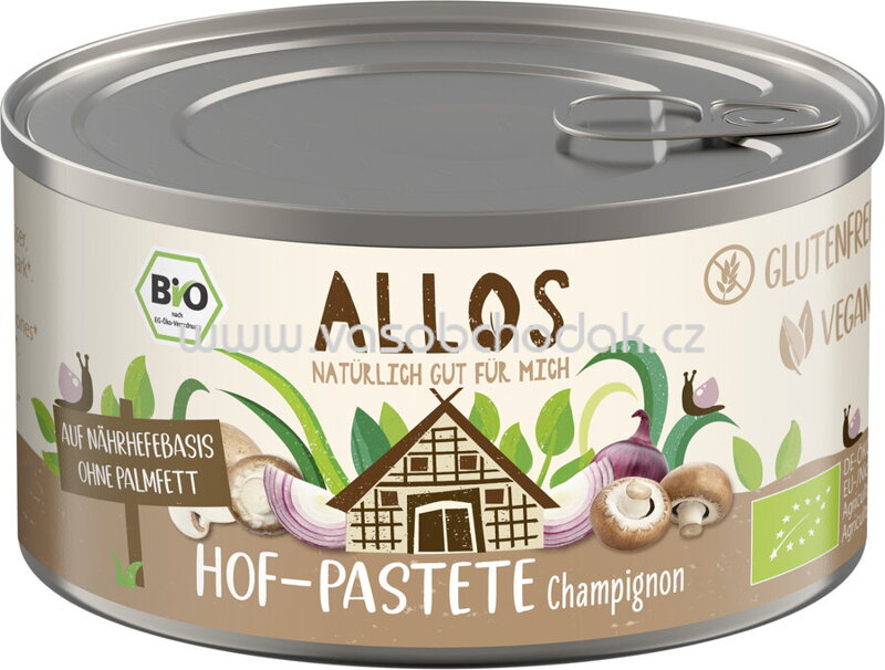 Allos Hof Pastete mit Champignon, 125g