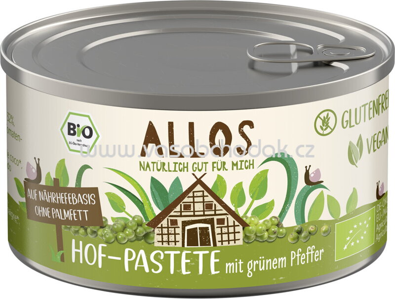 Allos Hof Pastete mit Grünem Pfeffer, 125g