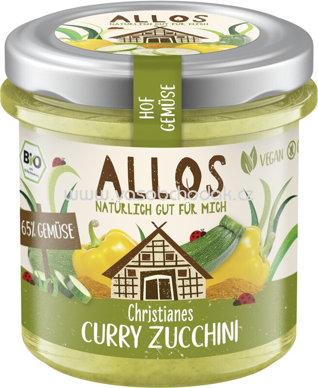 Allos Hof Gemüse Christianes Curry Zucchini, 135g