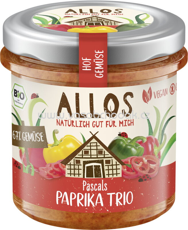 Allos Hof Gemüse Pascals Paprika Trio, 135g