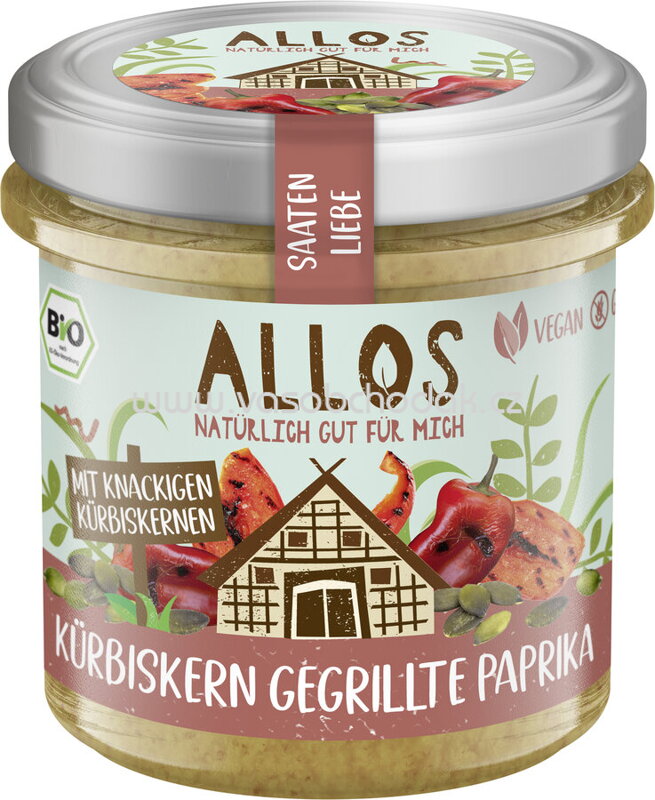 Allos Saatenliebe Kürbiskern gegrillte Paprika, 135g