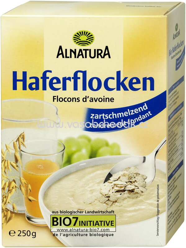 Alnatura Haferflocken zartschmelzend, 250g Alnatura Haferflocken zartschmelzend, 250g