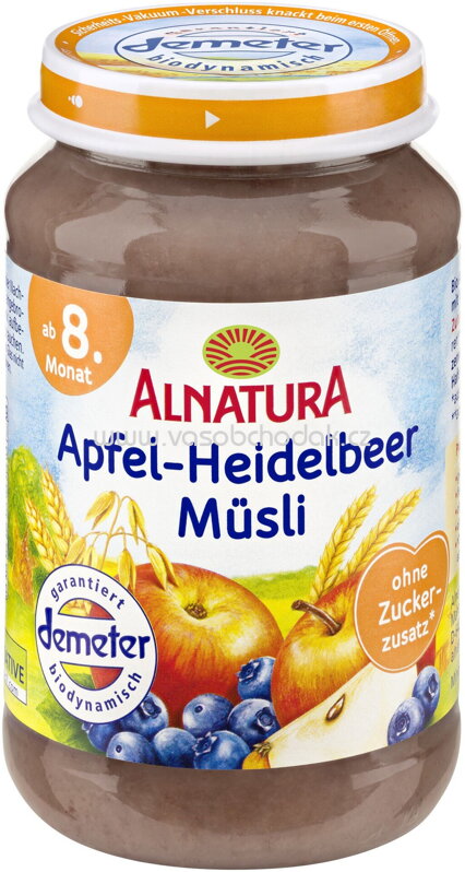 Alnatura Apfel-Heidelbeer-Müsli, ab 8. Monat, 190g