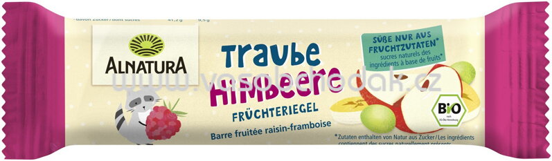 Alnatura Früchteriegel - Traube Himbeere, ab 1 Jahr, 23g