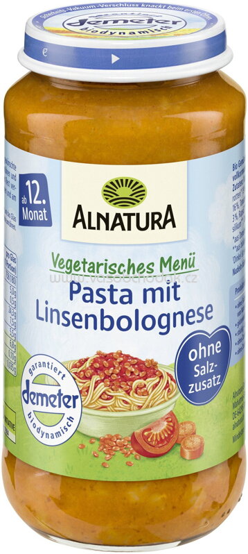 Alnatura Pasta mit Linsenbolognese, ab 12. Monat, 250g