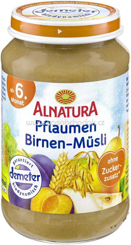 Alnatura Pflaumen-Birnen-Müsli, ab 6. Monat, 190g