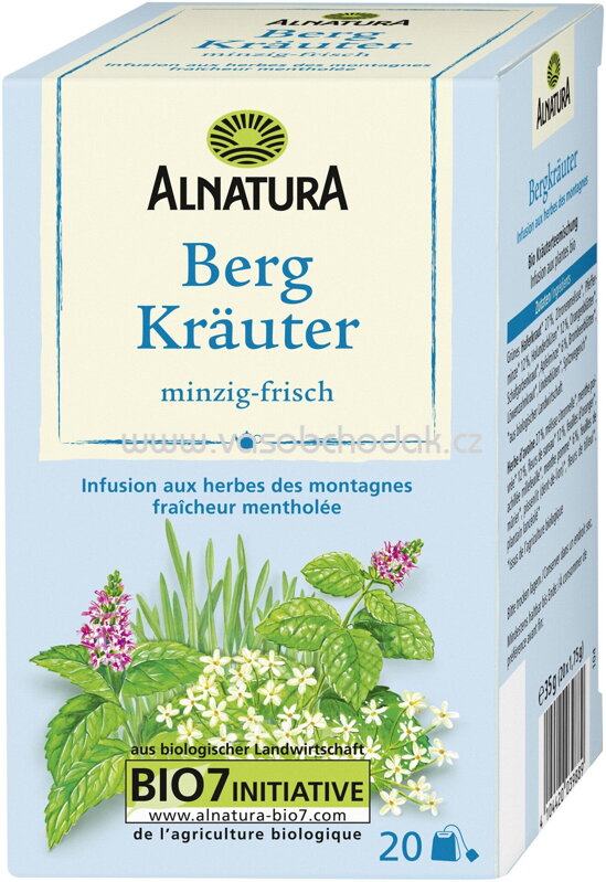 Alnatura Bergkräutertee, 20 Beutel