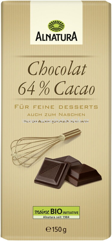 Alnatura Chocolat 64% Cacao, 150g Alnatura Chocolat 64% Cacao, 150g