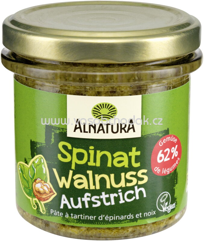 Alnatura Aufstrich Spinat-Walnuss, 135g
