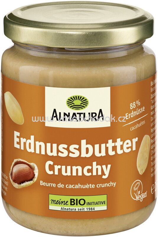 Alnatura Erdnussbutter Crunchy, 250g