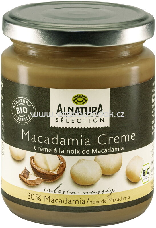 Alnatura Sélection Macadamia Creme, 225g Alnatura Sélection Macadamia Creme, 225g