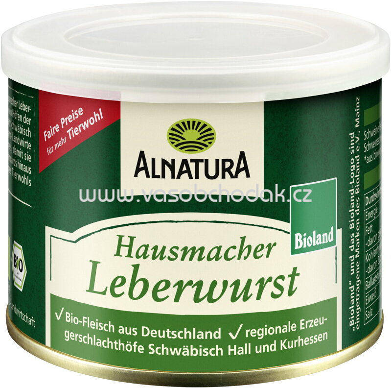 Alnatura Hausmacher Leberwurst, 200g